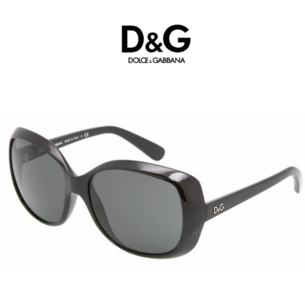 Dolce & Gabanna Black Butterfly Frame Sunglasses - Picture 10 of 10